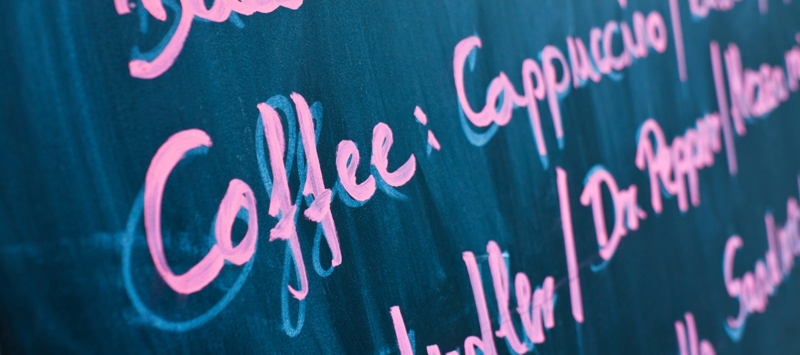 Written Café Menu Board