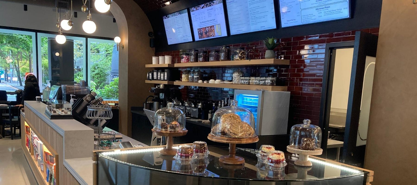 Dilettante Mocha Café featuring pastries, coffee, and lunch