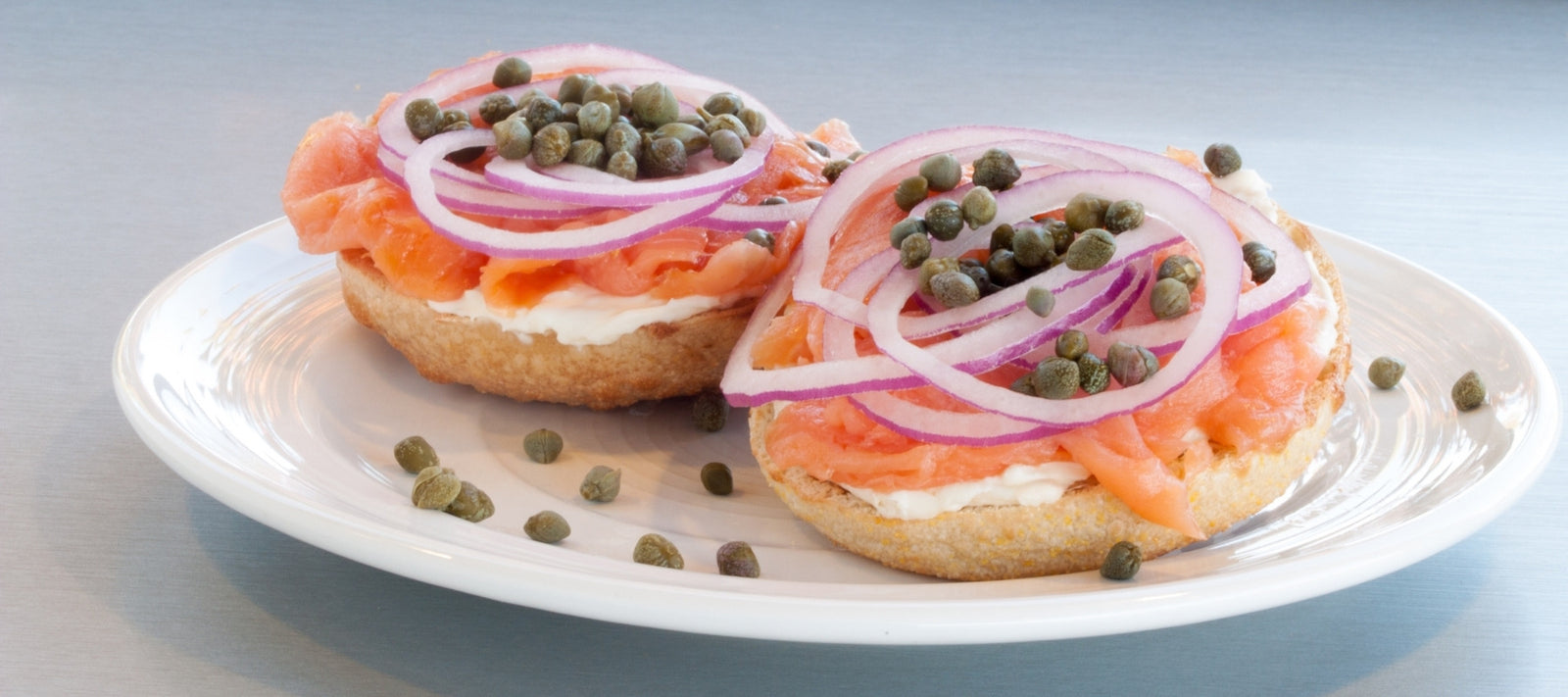 Dilettante Mocha Café Bagel & Lox Breakfast Item