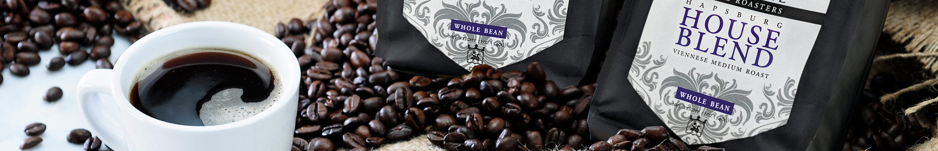 Enjoy fresh roasted coffee beans from Dilettante Mocha Café - Our Hapsburg Blend is the same used in our cafés around Seattle.