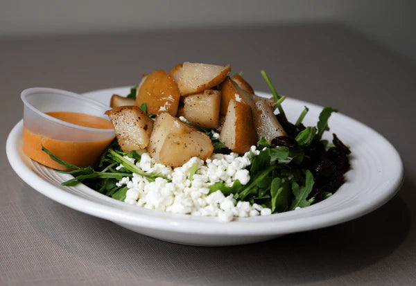 Arugula, Pear & Goat Cheese Salad
