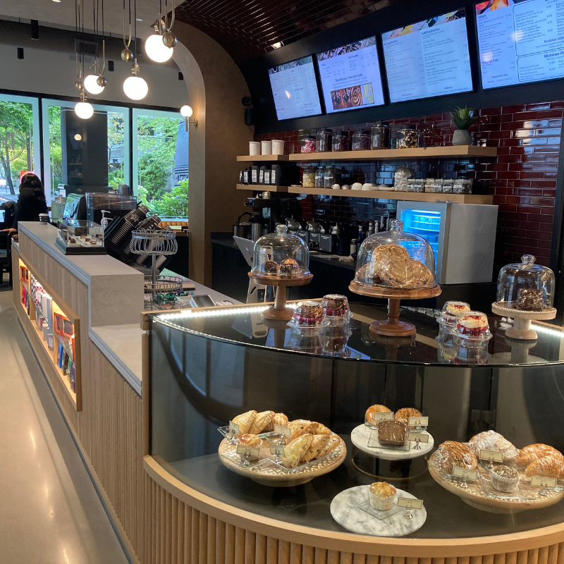 Dilettante Mocha Café at Plaza Center pastry case