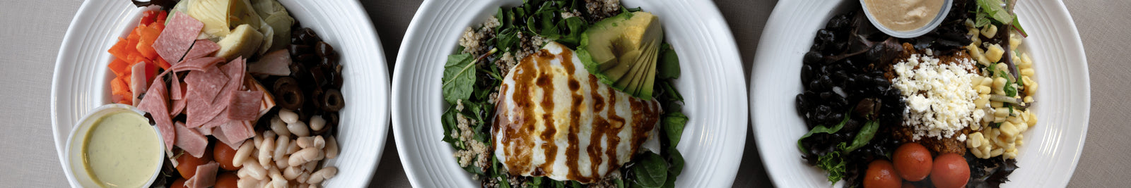 Salads at the Dilettante Mocha Café