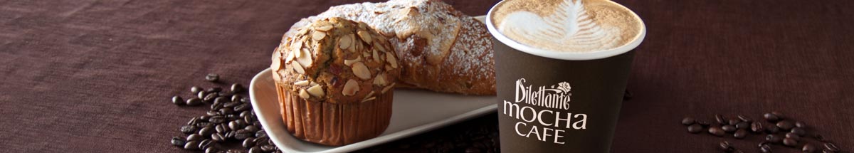 Dilettante Chocolates Mocha Café Featuring Hot Coffee and Light and Luscious Pastries