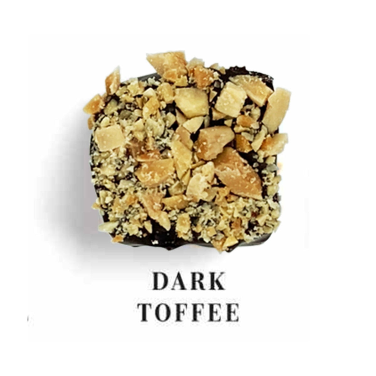 Dilettante Chocolates Dark Chocolate Toffee featuring a buttery toffee center