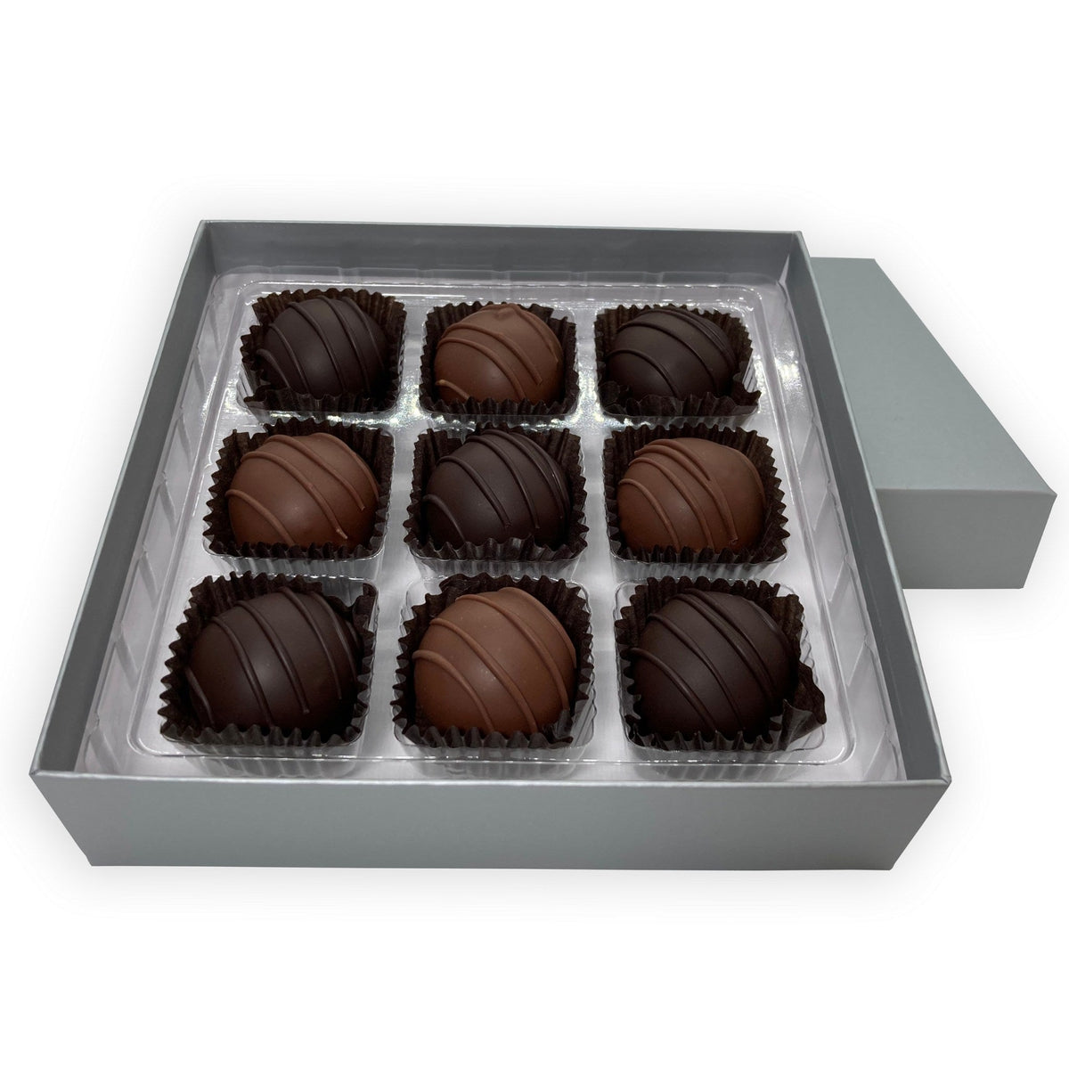 Dilettante Chocolates 9-Piece Ephemere Gift Box Featuring Milk and Dark Ephemere Flavors