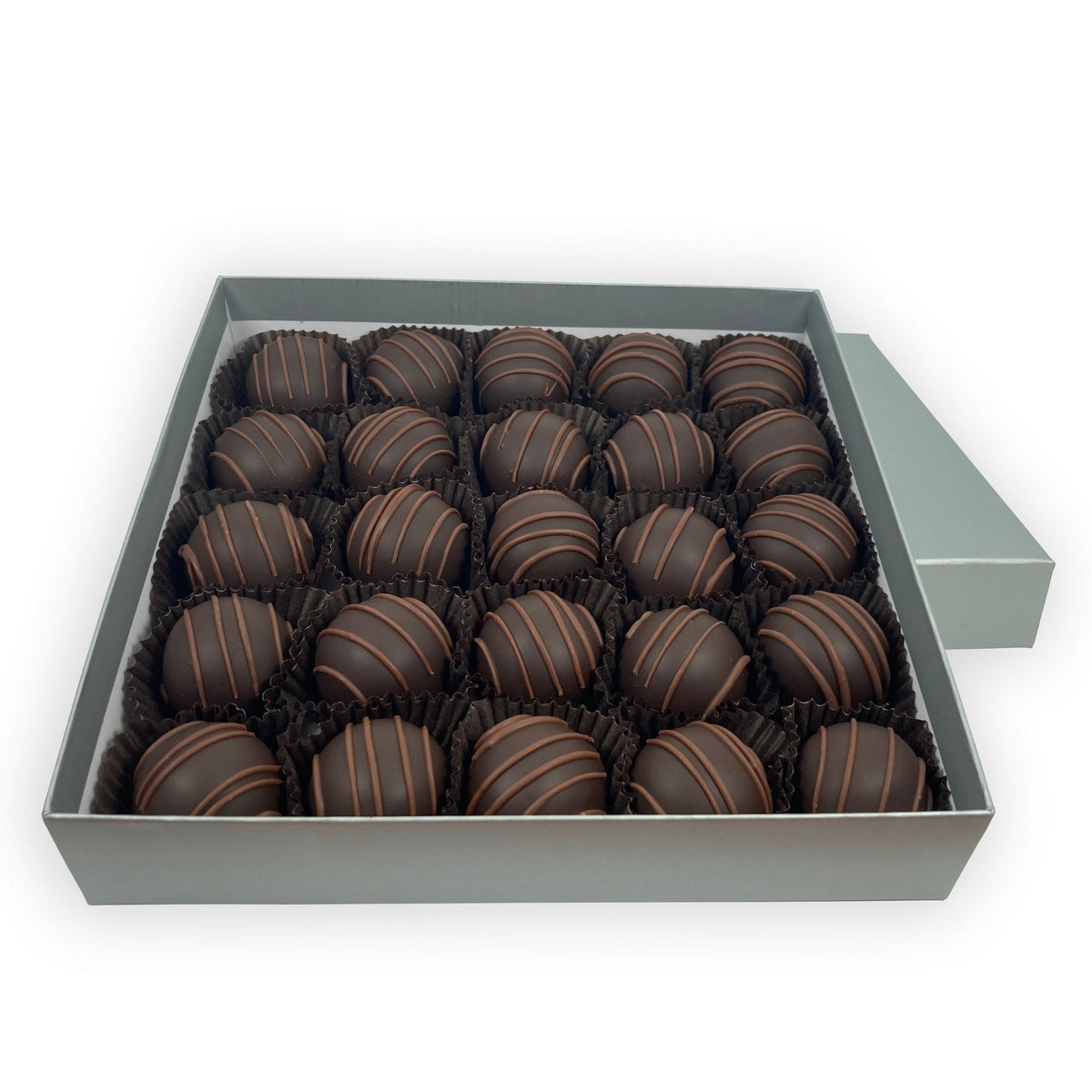 Dilettante Chocolates Bulk Espresso Truffles in a 25-Piece arrangement